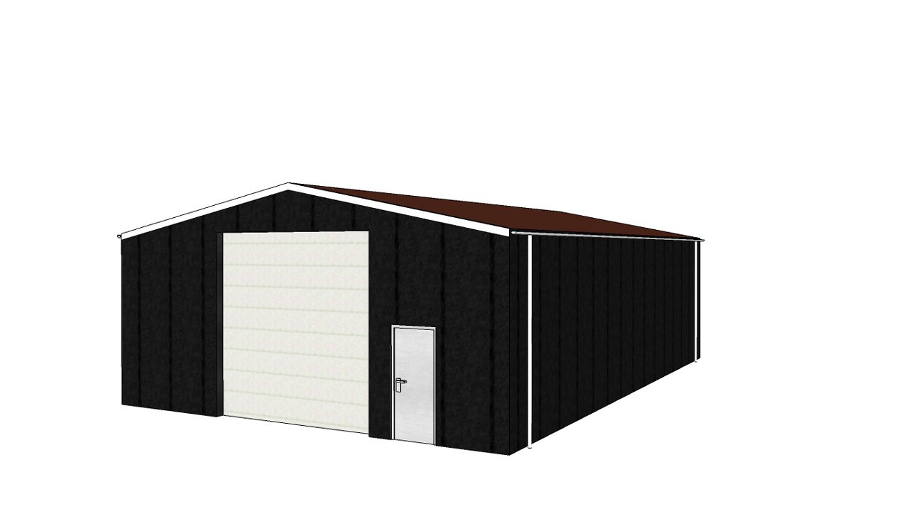 Loods 12x15x4 meter finish building